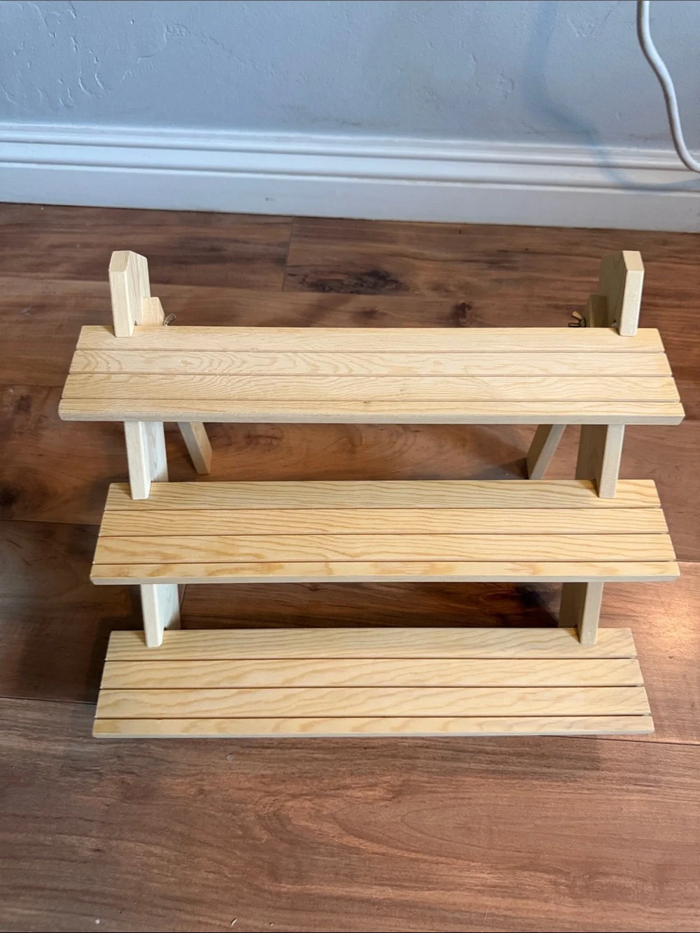 Natural Wood 3-Tier Display Shelf - Home or Vendor set up